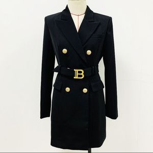 Balmain inspired long blazer/mini dress